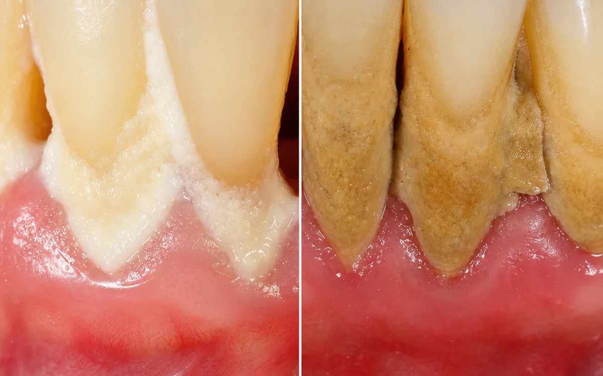 Plaque vs tartar comparison